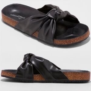 NWT Universal Thread Junie Knotted Cork Footbed Sandals- Size 6.5